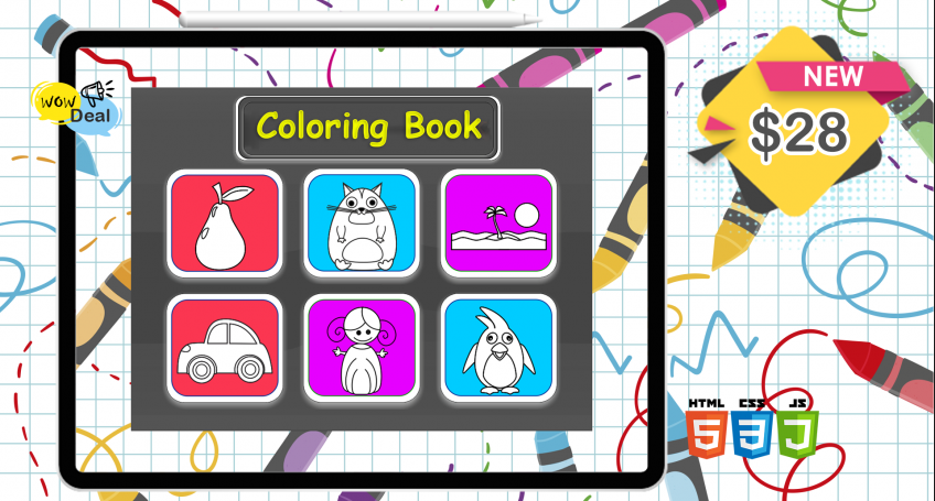 Kids Coloring Book HTML5 Games