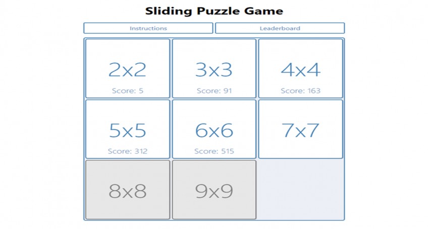 HTML5 Fifteen Puzzle Game